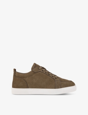 Louboutin trainers grey sale