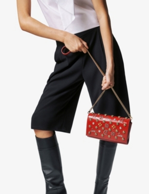 CHRISTIAN LOUBOUTIN: Paloma detachable-strap leather clutch bag
