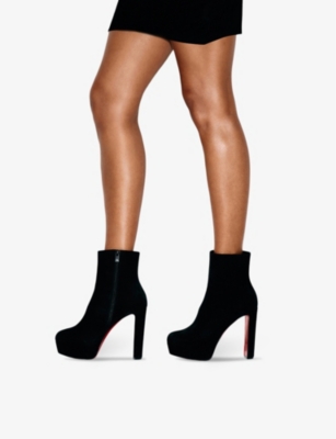 Christian Louboutin Loo Platform Bootie In Black