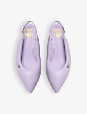 Clarks X Martine Rose Womens  Martine Rose X Clarks Sling 1 Padded Heeled Leather Courts In Lilac Leather