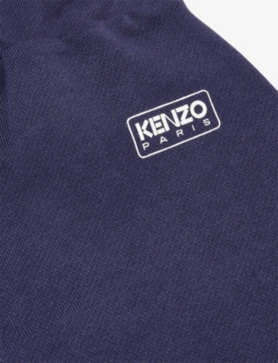 KENZO: Logo-Patch Cotton-Jersey Shorts 12-18 months