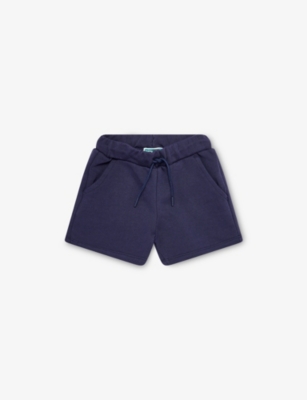 KENZO: Logo-Patch Cotton-Jersey Shorts 12-18 months