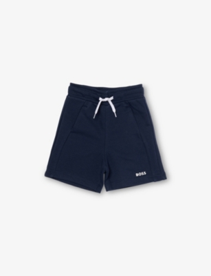 BOSS: Two-Slip-Pockets Drawstring Cotton-Blend Shorts 4-16 Years