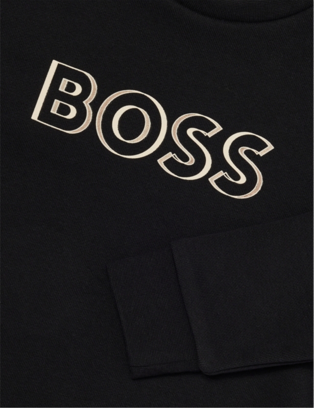 Embossed-Branding Crew-Neck Cotton-Jersey Sweatshirt 4-16 Years