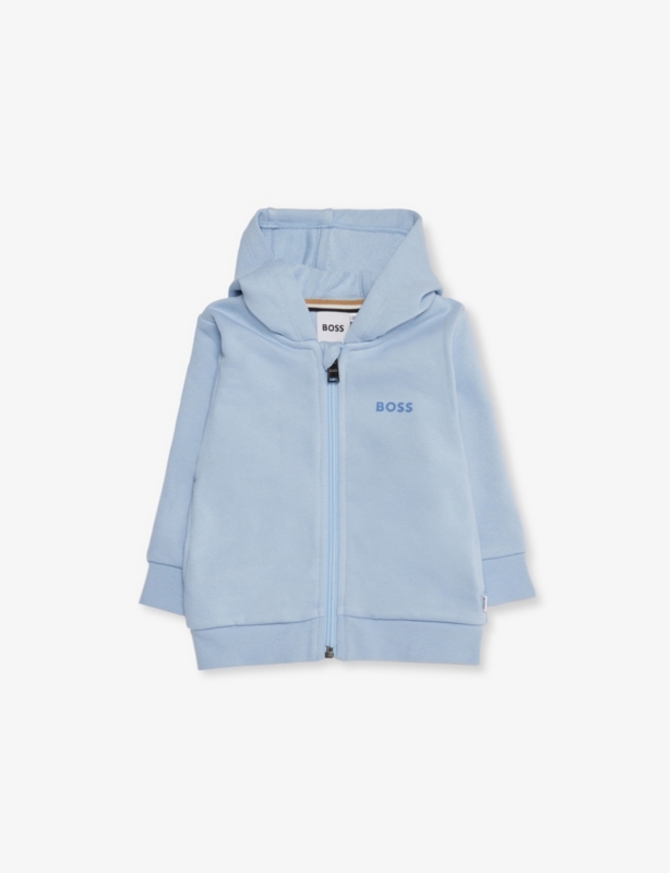 Baby Boy brand-print cotton-blend jersey hoodie 9 months - 3 years