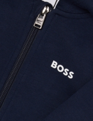 BOSS: Logo-Print Zip-Up Cotton-Jersey Tracksuit 6-36 Months