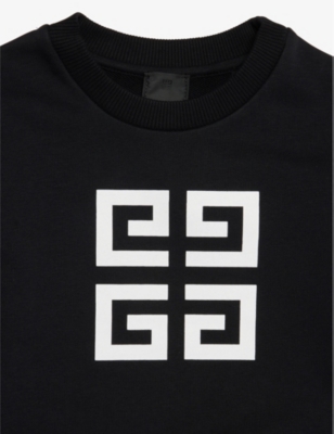 GIVENCHY: Brand-Print Cotton-Blend Sweatshirt 4-12 Years