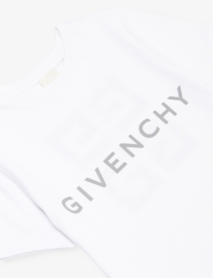 GIVENCHY: Brand-print cotton-jersey T-shirt 4-12+ years