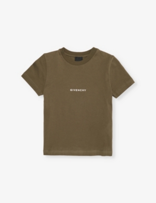 GIVENCHY: Brand-print cotton-jersey T-shirt 4-12+ years