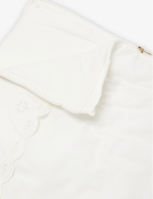 CHLOE: Scalloped Cotton Sleeping Bag