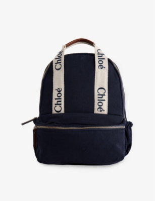 CHLOE: Top-Handle Cotton Backpack