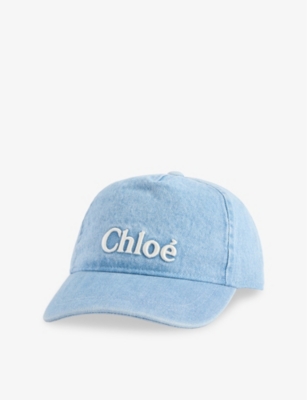 CHLOE: Logo-Embroidered Denim Baseball Cap 8-16 Years