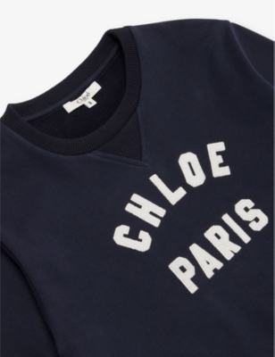 CHLOE: Branded Cotton-Jersey Sweatshirt 6-14 Years