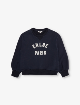 CHLOE: Branded Cotton-Jersey Sweatshirt 6-14 Years