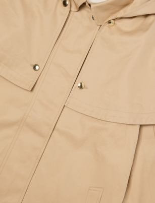 CHLOE: Detachable-Cape Cotton-Gabardine Trench Coat