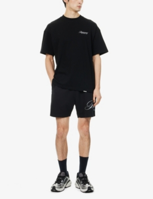 REPRESENT: Owners Club Script two-slip-pockets regular-fit cotton-jersey shorts