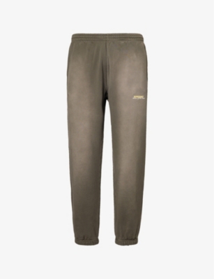 REPRESENT: Patron Of The Club brand-print straight-leg relaxed-fit cotton-jersey jogging bottoms