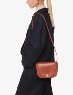 WHISTLES: Carlota turn-lock leather satchel bag