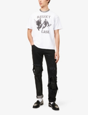 Printed Crew-Neck Cotton-Jersey T-Shirt