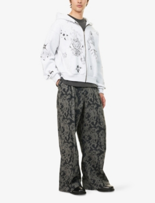 BASKETCASE: Sailor Graphic-Print Cotton-Jersey Hoody