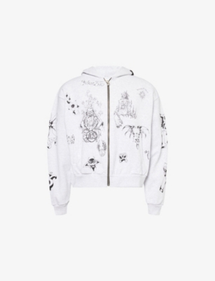 BASKETCASE: Sailor Graphic-Print Cotton-Jersey Hoody