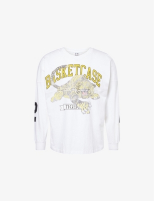BASKETCASE: Tiger-Print Crew-Neck Cotton-Jersey T-Shirt