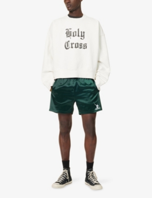 BASKETCASE: Holy Cross Crew-Neck Cotton-Jersey Sweatshirt