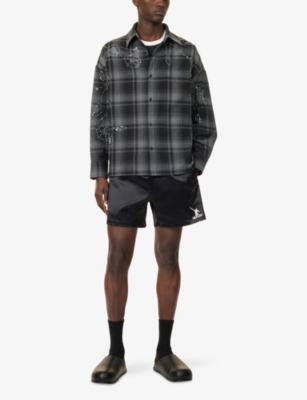 BASKETCASE: Drawstring Two-Slip-Pockets Woven Shorts