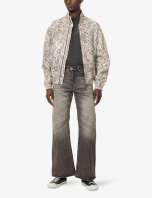 BASKETCASE: Lax Flared Straight-Leg Denim Jeans