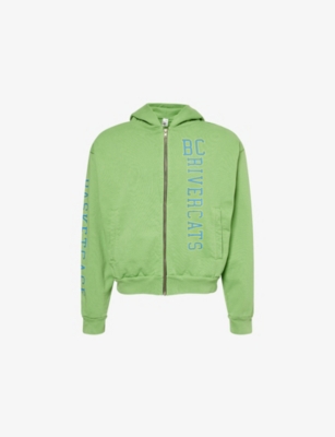 Basketcase Mens  River Graphic-print Cotton-jersey Hoody