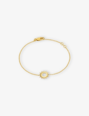 RACHEL JACKSON: Electric Goddess 22ct Gold-Plated Sterling-Silver Sunburst Bracelet