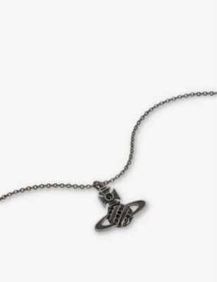VIVIENNE WESTWOOD: Assita Bas Relief brass pendant necklace