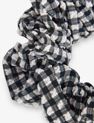 HUNZA G: Ruched stretch-woven scrunchie