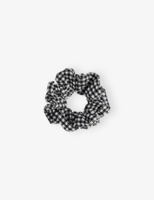 HUNZA G: Ruched stretch-woven scrunchie