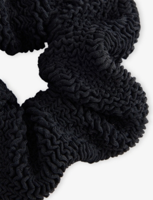 HUNZA G: Ruched stretch-woven scrunchie