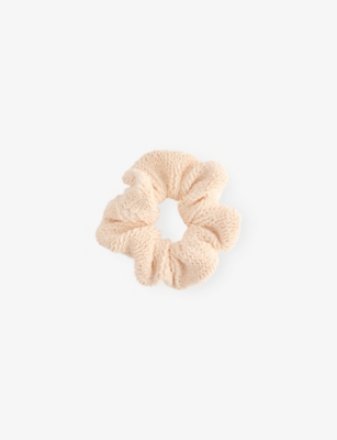 HUNZA G: Ruched stretch-woven scrunchie