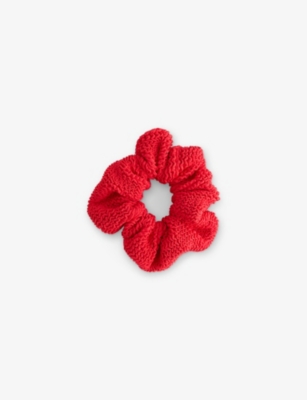 HUNZA G: Ruched stretch-woven scrunchie