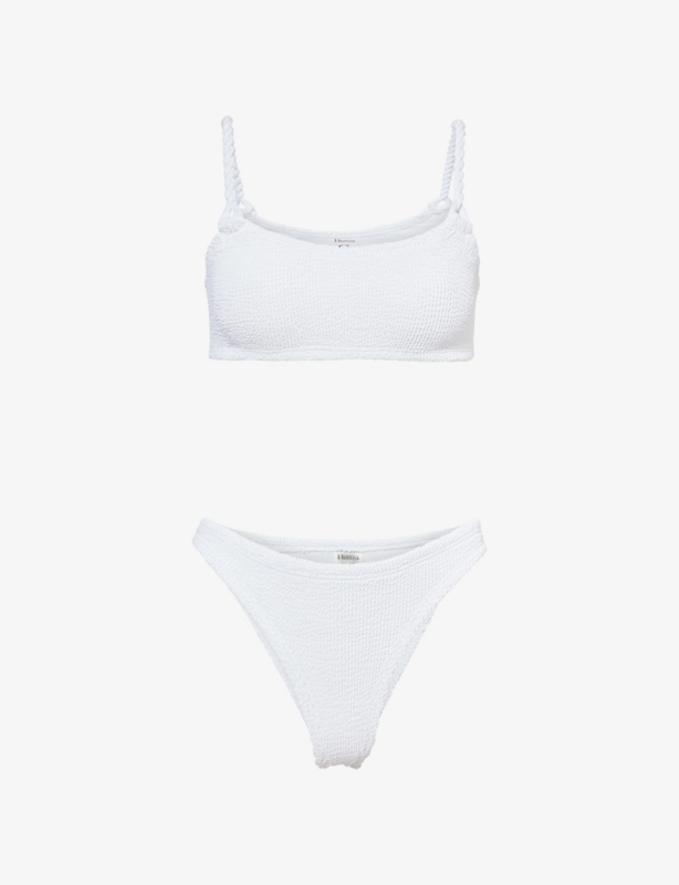 Phoebe crinkle-effect bikini set