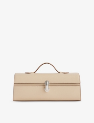 SAVETTE: Slim Symmetry Pochette leather top-handle bag