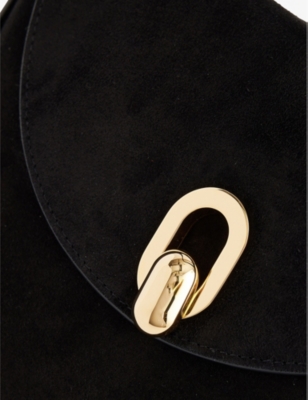 SAVETTE: Tondo suede hobo bag