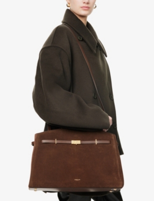 Demellier Womens  The Hudson Leather Tote Bag In Mocha/mocha