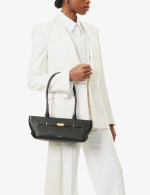 Demellier Womens  The New York Leather Tote Bag In Black