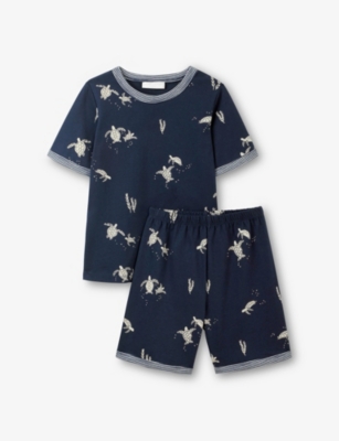 THE LITTLE WHITE COMPANY: Jellyfish-Print Cotton Pyjamas 7-12 Years