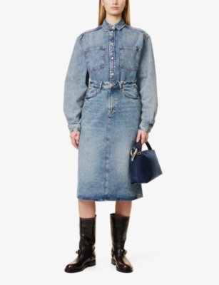 SAMSOE SAMSOE: Saeleanori Patch-Pocket Denim Shirt