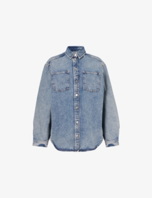 SAMSOE SAMSOE: Saeleanori Patch-Pocket Denim Shirt