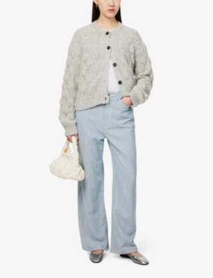 SAMSOE SAMSOE: Safiora chunky-knit alpaca-blend cardigan