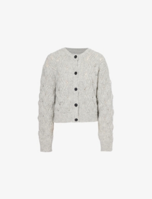 SAMSOE SAMSOE: Safiora chunky-knit alpaca-blend cardigan