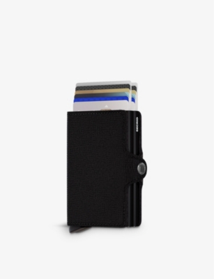 Secrid Womens Black Twinwallet Crisple Leather Cardholder In Black