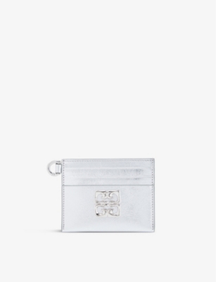 GIVENCHY: Brand-plaque leather card holder