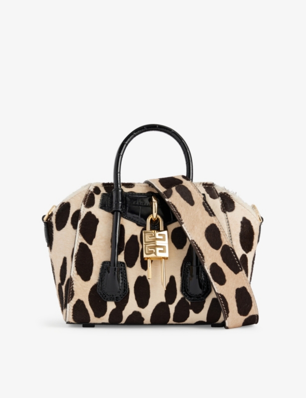 Antigona Lock toy leather top-handle bag